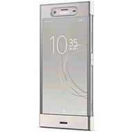 Sony SCTG50 Stilvolles Touch Cover für Xperia XZ1, Silber - Handyhülle