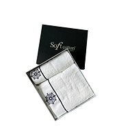 Soft Cotton - Gift set Marine Lady towel and bath towel, 2 pcs, white - Towel Set
