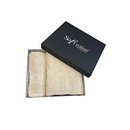 Soft Cotton dárková sada ručníku a osušky Stella, 2 ks, krémová - Towel Set