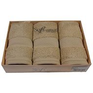 Soft Cotton darčeková súprava malých modalových uterákov Deluxe, 3 ks, béžová - Uterák