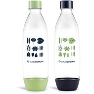 SODASTREAM Fuse bottle 2 × 1 l Green / Blue for dishwasher - SodaStream Bottle 