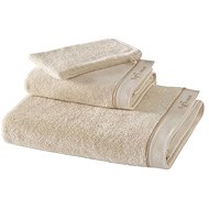 Soft Cotton Aura Towel, bath towel and washcloth set, 3 pcs, beige - Towel Set