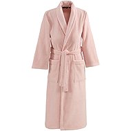 Soft Cotton Micro Cotton Unisex bathrobe, powder, L - Bathrobe