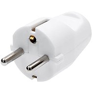 Solight Straight plug, IP20, white - Plug