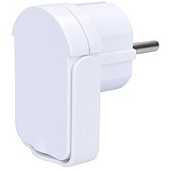 Solight Angled plug, low profile from wall, IP20, white - Plug