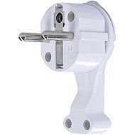 Solight Plug, low profile from the wall, IP20, white - Plug