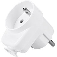 Solight Fused plug with continuous socket, IP20, white - Plug