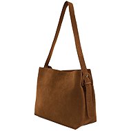 Solier Leather suede handbag FL38 brown - Handbag