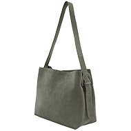 Solier Leather suede handbag FL38 grey - Handbag