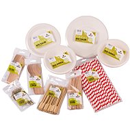 SOLO Disposable Tableware Set - 12 People - Disposable Tableware
