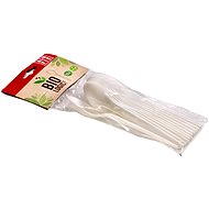 ALUFIX Spoon made of Organic CPLA Plastic 12 pcs - Cutlery Set