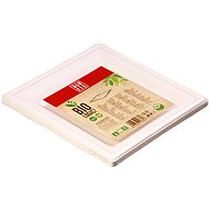 ALUFIX ORGANIC Square Sugar Cane Plate, 20 × 20cm, 12 pcs - Dinnerware