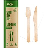 Cutlery set ECO (fork, knife, napkin) - Cutlery Set