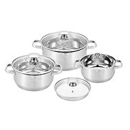 CS KOCHSYSTEME Set of dishes with straining lid LEIPZIG 6pcs - Cookware Set