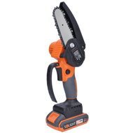 SOLIGHT Cordless hand saw 21V, 100mm bar - Compact Chainsaw