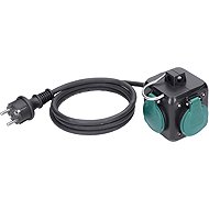 Solight Extension Lead 3m, 3-Socket Cube, IP44 - Extension Cable