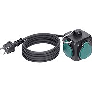 Solight Extension Lead 5m, 3-Socket Cube IP44 - Extension Cable