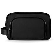 Solier SK04 men's leather travel bag black - Make-up Bag