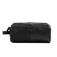 Solier SK02 men's leather travel bag black - Make-up Bag