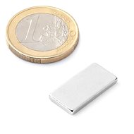 SOLLAU neodymium thick prism 20×10×2 mm - pack 5 pcs - Magnet
