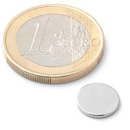 SOLLAU Neodymium magnet cylinder D 10×1 mm - Magnet