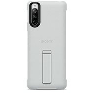 Sony Xperia 10 III szürke állványos tok - Telefon tok
