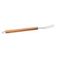SOMAGIC Stainless Steel Grilling Fork with Wooden Handle, 44cm - Grill Accessory