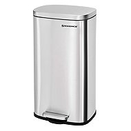Songmics Waste bin with lid DORO 30 L, silver - Rubbish Bin