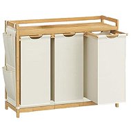 Songmics Laundry basket 3D bamboo frame, 150 l - Laundry Basket