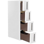Songmics Narrow trolley with 4 drawers 45 × 17 × 83 cm - Shelving Unit