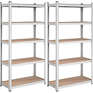 Songmics Shelf Plutar 180 cm, brown, 2 pcs - Shelving Unit
