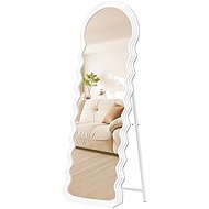 Songmics Wave Standing Mirror with Frame 160 × 50cm, White - Mirror