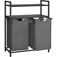 Songmics Vasagle Ovules Lonels 2 × 46 l black/grey laundry basket - Laundry Basket