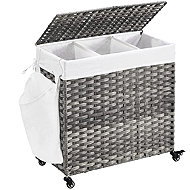 Songmics Laundry basket Laun 140 l grey - Laundry Basket