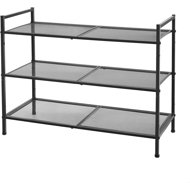 Songmics Dancer, 3 shelves, metal, black - Shoe Rack