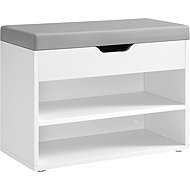Songmics Vasagle Roudy Shoe rack with seat white/grey - Shoe Rack