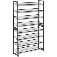 Songmics Dancer Shoe rack metal 8 shelves black - Shoe Rack