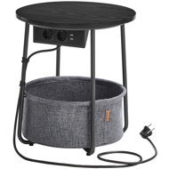 Houseland Storage table with drawer Vasagle Moris dark grey - Side Table