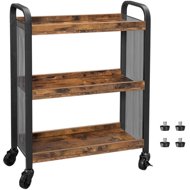 Houseland Mobile shelf Vasagle Bexo, brown - Shelving Unit