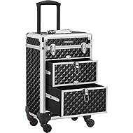 Songmics Trollya cosmetic case on wheels, black - Makeup Case