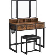 Songmics Vasagle Inna dressing table, brown - Dressing Table
