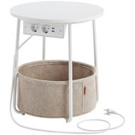 Songmics Vasagle Moris Folding table with drawer white-brown - Side Table