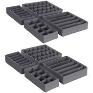 Songmics Annie Drawer Organizer Set Grey - Organiser
