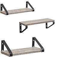 Songmics Vasagle Swany Set of three shelves grey/black - Shelf