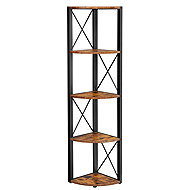 Songmics Corner shelf Vasagle Norma brown/black - Shelf