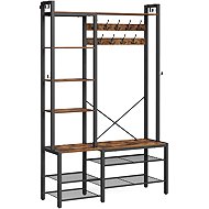 Songimics Vasagle Ludge Hallway coat rack, vintage brown - Hall Set