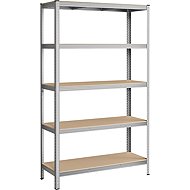 Remmu 120 × 200 cm, silver - Shelving Unit