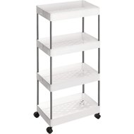 Songmics Voxo I Shelf on wheels white - Shelving Unit