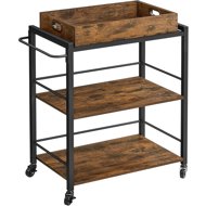 Songmics Vasagle Becky Kitchen mobile shelf brown/black - Shelving Unit