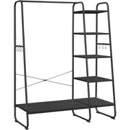 Songmics Clothes rack with Vasagle Grey shoe rack, ebony black - Clothes Hanger